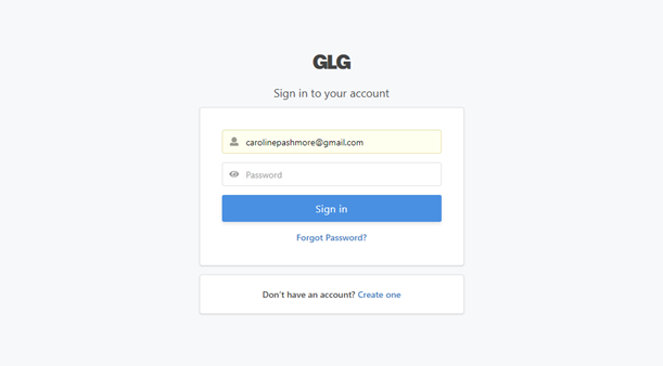 Como Fa o O Login E Acesso Ao Meu Perfil GLG Central De Ajuda Aos 